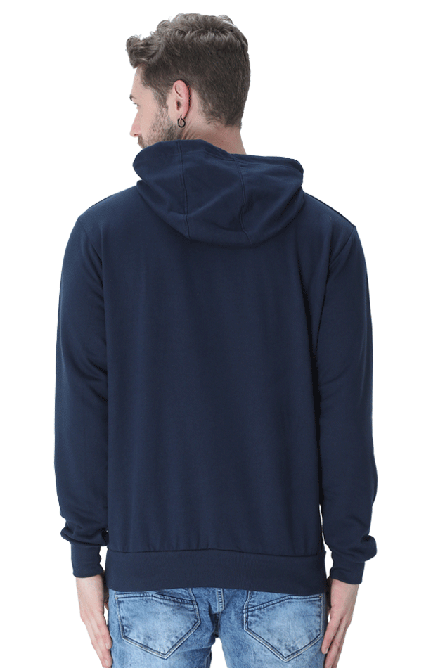 Spiritual Bird Owl Printed Hooded Sweatshirt for Men