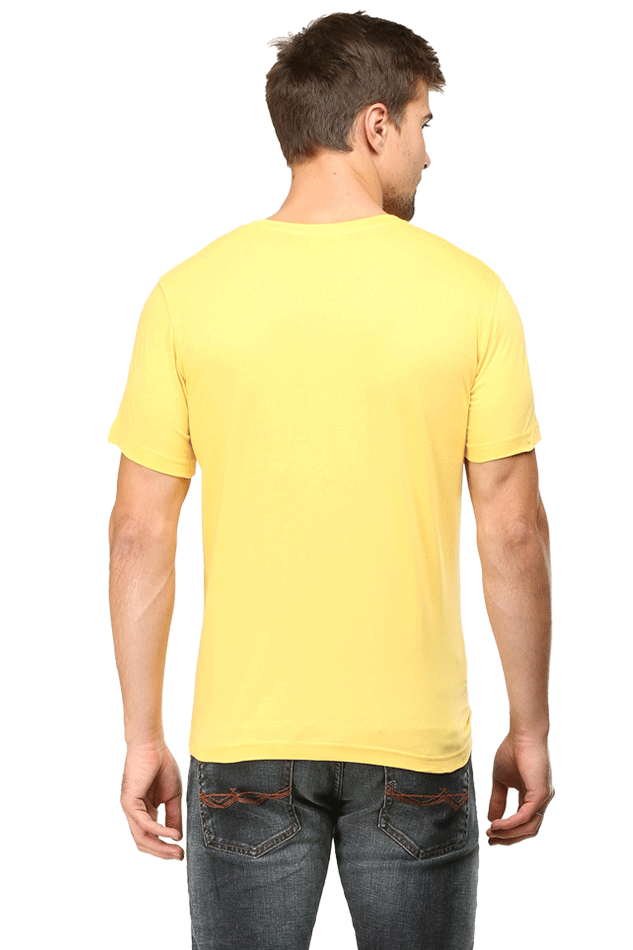 Hanuman Dada in Mediation Print Half Sleeve T-shirt for Men