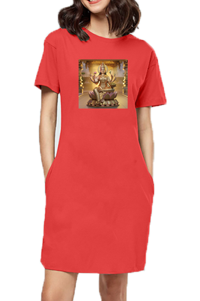 Mahalakshmi 3D Print T-shirt Dress