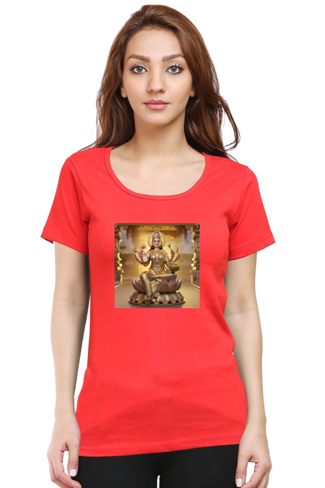 Mahalakshmi 3D print half Sleeve T-shirt for Women