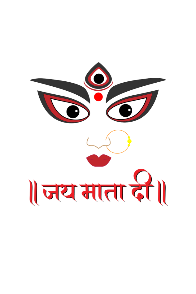 Durga Maa Printed Crop Top