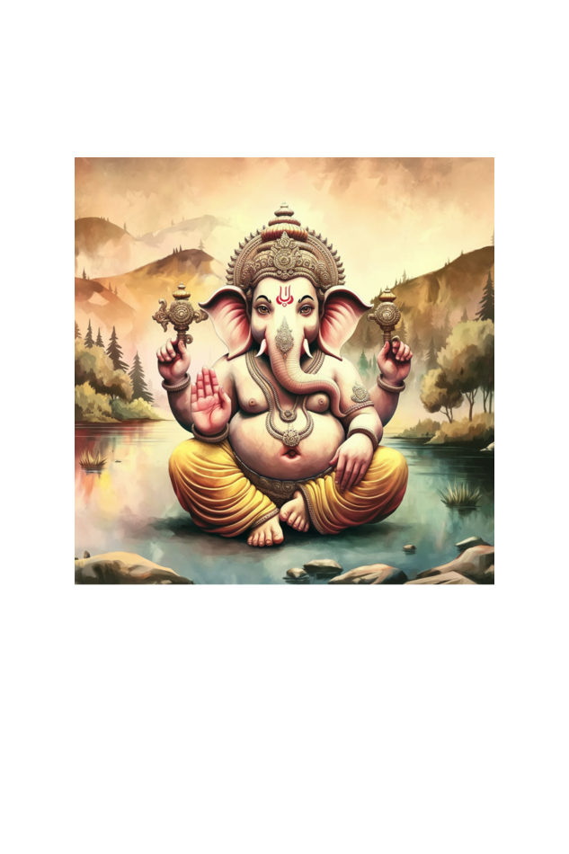 Lord Ganesha Print T-shirt Dress