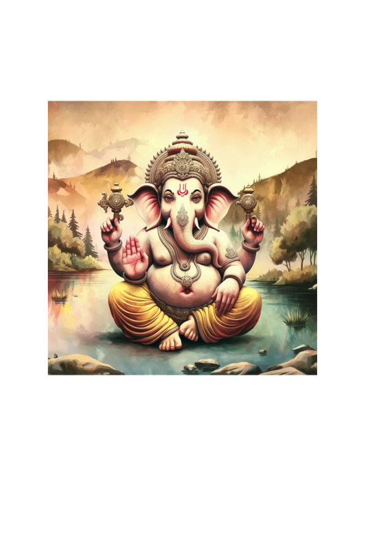 Lord Ganesha Print T-shirt Dress