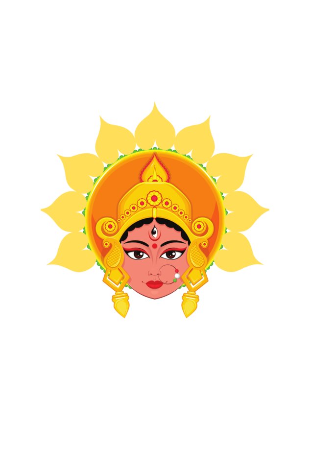 Durga Maa Printed Crop Top