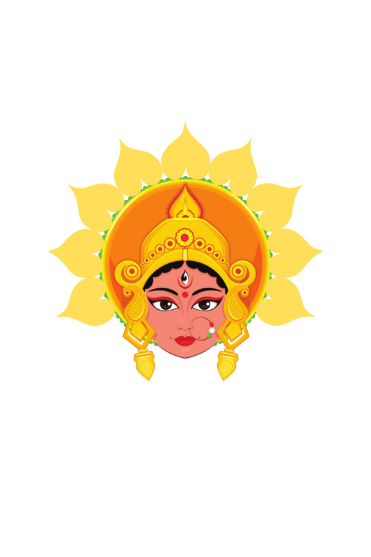 Durga Maa Printed Crop Top