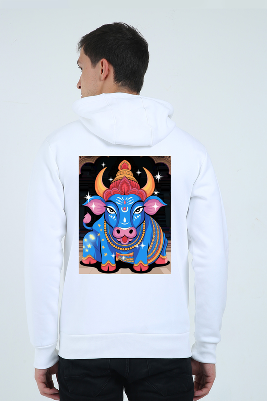 Nandi Print Heavyweight Zipper Hoodie for Men