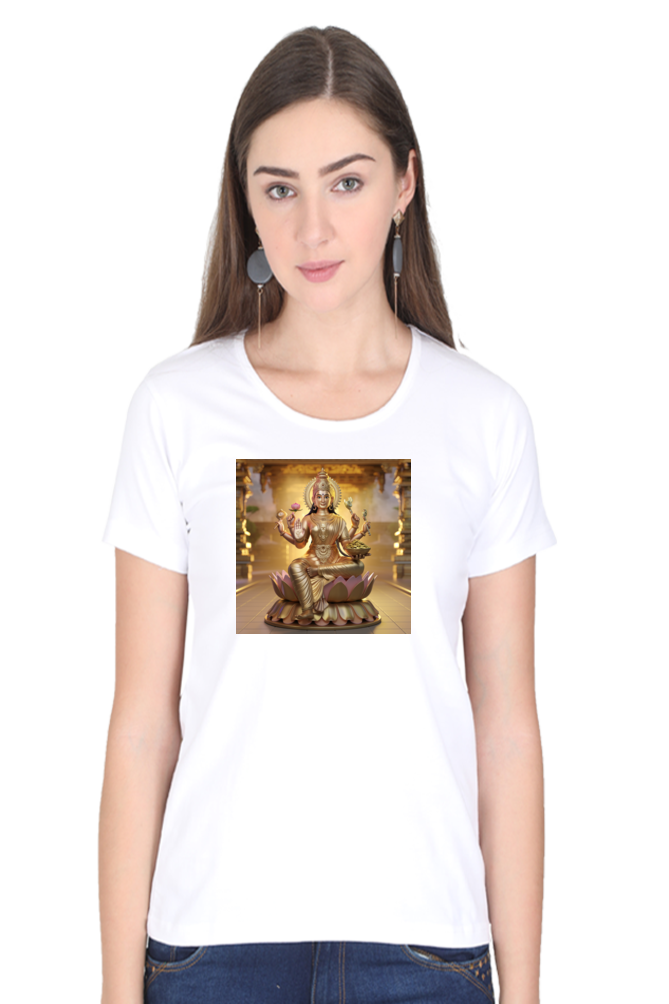 Mahalakshmi 3D print half Sleeve T-shirt for Women