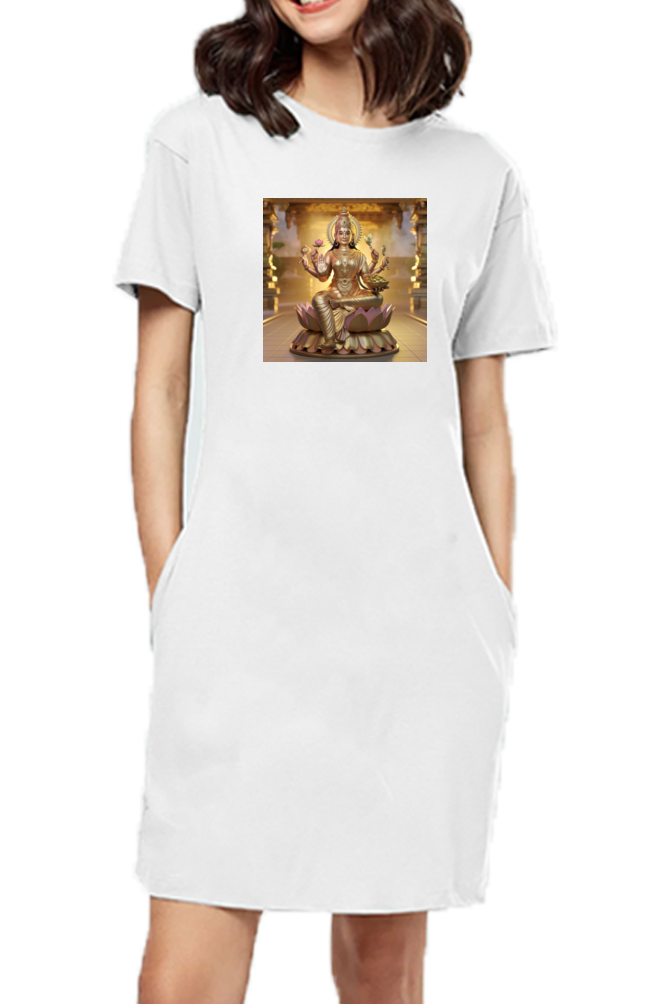 Mahalakshmi 3D Print T-shirt Dress