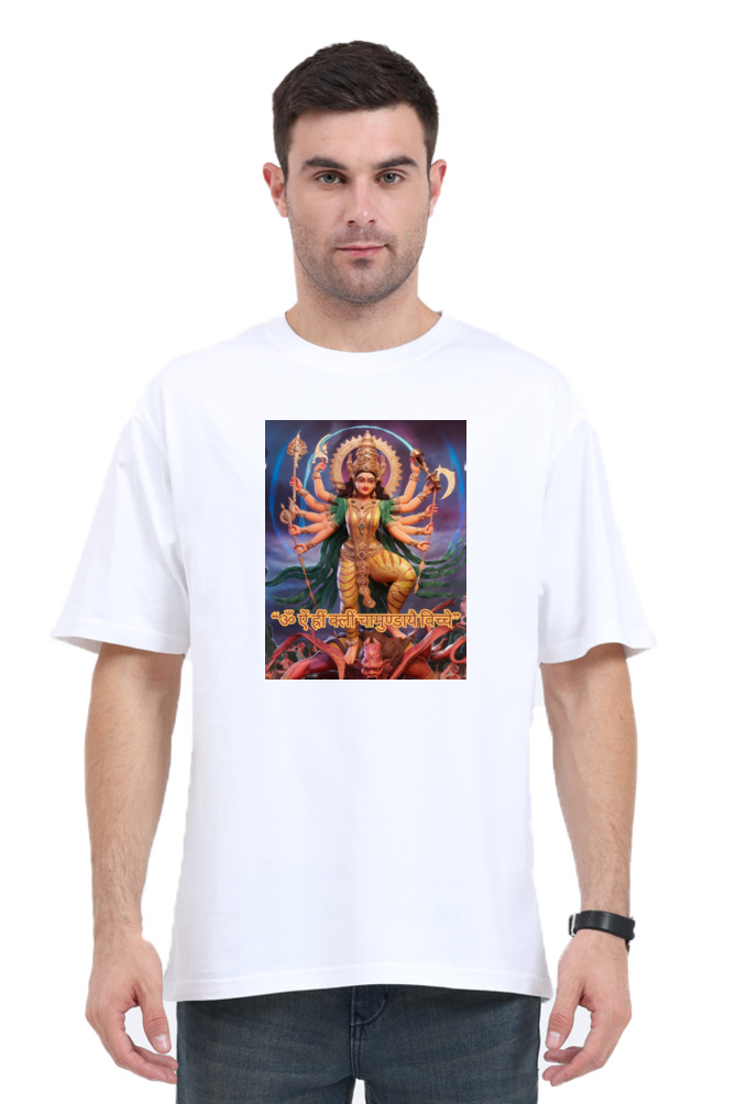 Chamunda Maa 3D Print Oversized T-shirt for Men