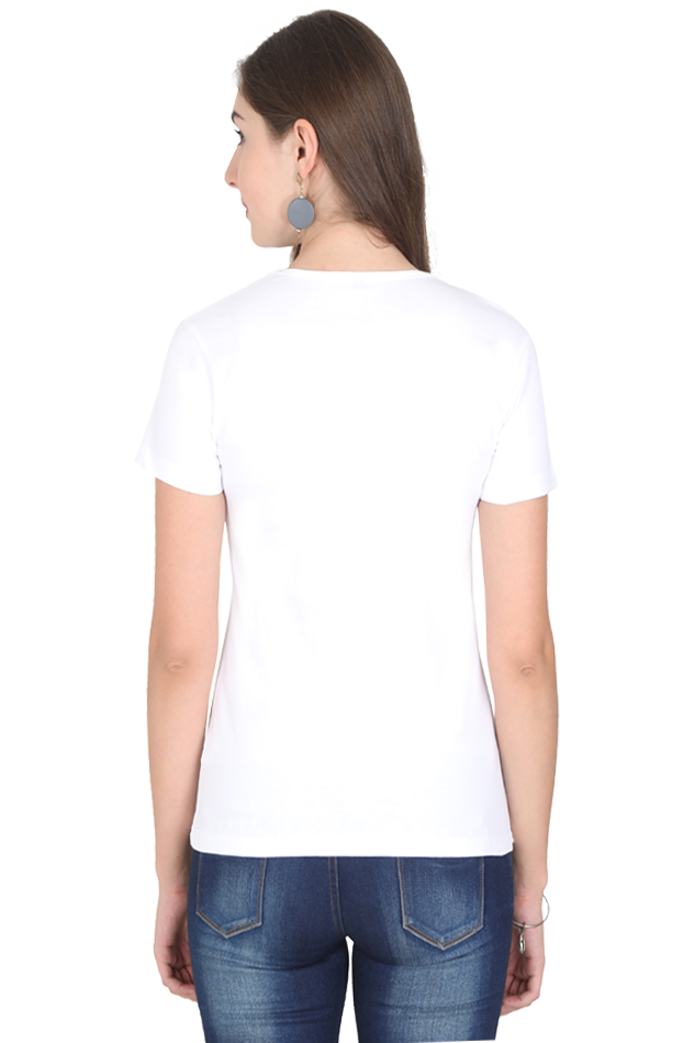 Spiritual Bird Owl Print Half Sleeve T-shirt for Women