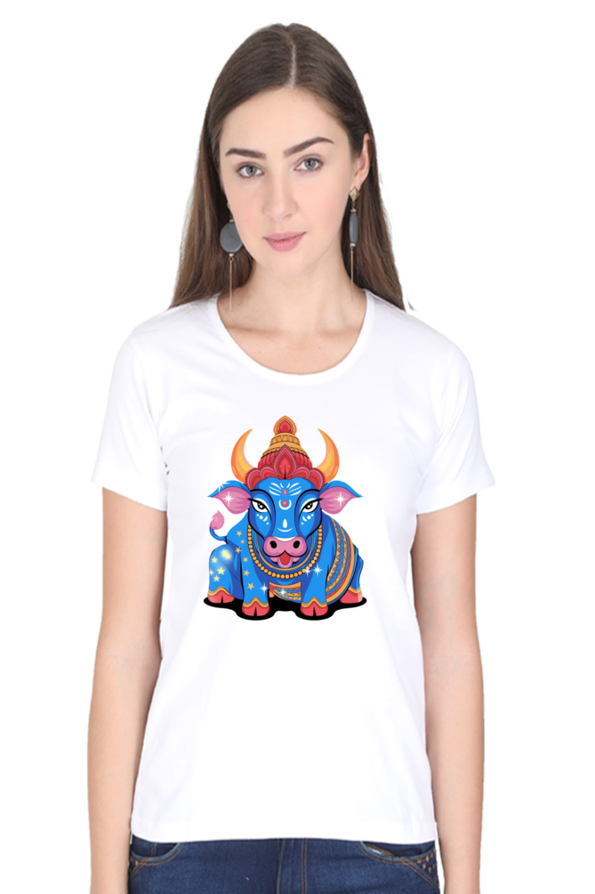Nandi Print Half Sleeve T-shirt for Women