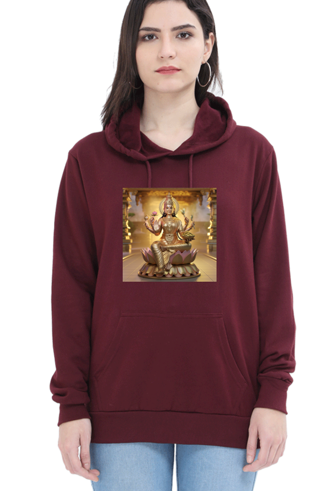 Mahalaxshmi 3D Print Hooded Sweatshirt for Women