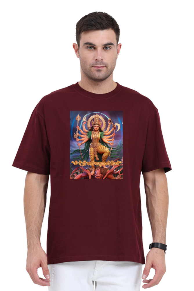 Chamunda Maa 3D Print Oversized T-shirt for Men