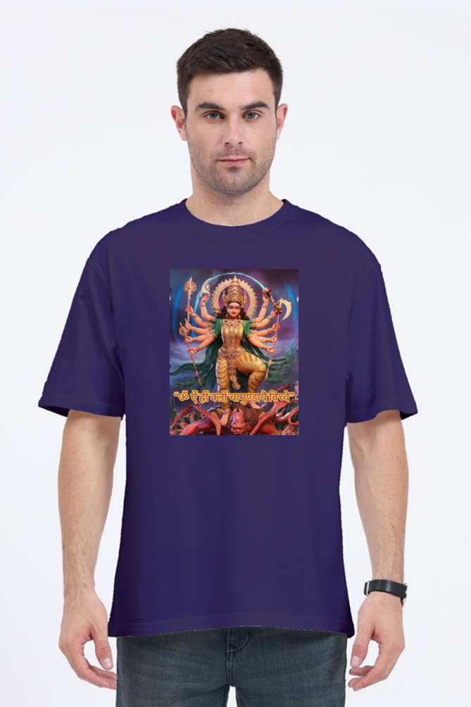 Chamunda Maa 3D Print Oversized T-shirt for Men