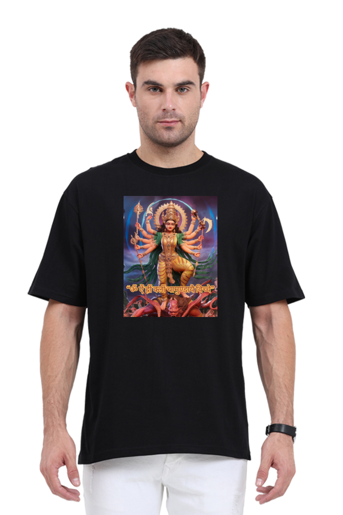 Chamunda Maa 3D Print Oversized T-shirt for Men