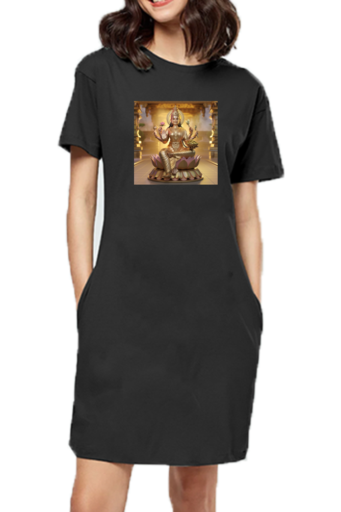 Mahalakshmi 3D Print T-shirt Dress