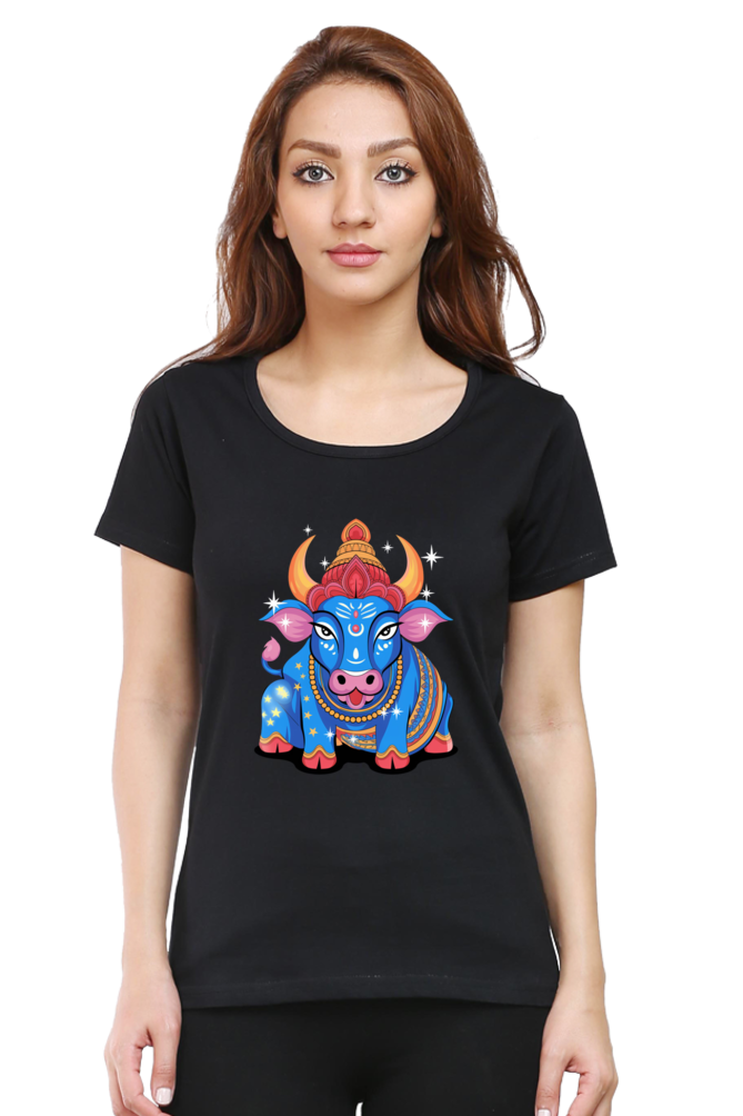 Nandi Print Half Sleeve T-shirt for Women