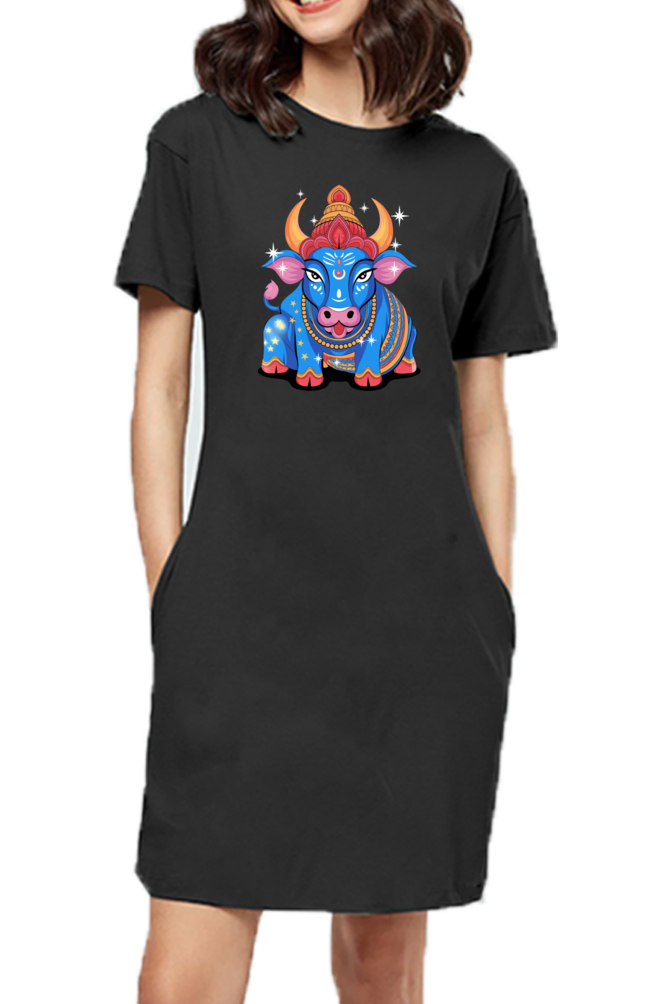 Nandi Print T-Shirt Dress for Women