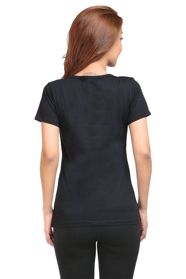 Spiritual Bird Owl Print Half Sleeve T-shirt for Women