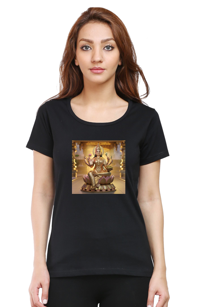 Mahalakshmi 3D print half Sleeve T-shirt for Women