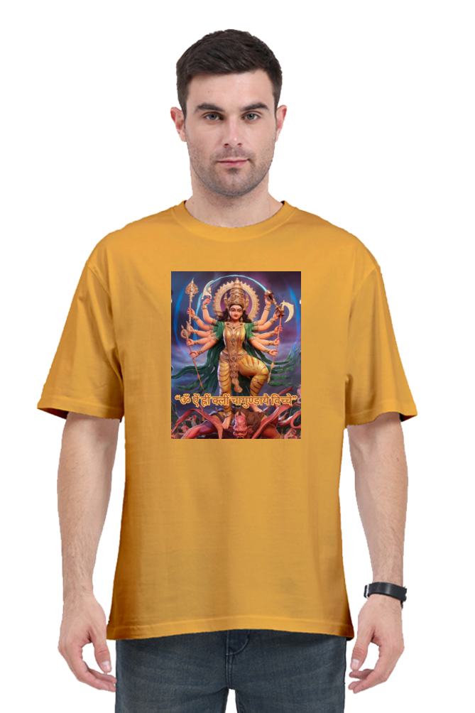 Chamunda Maa 3D Print Oversized T-shirt for Men