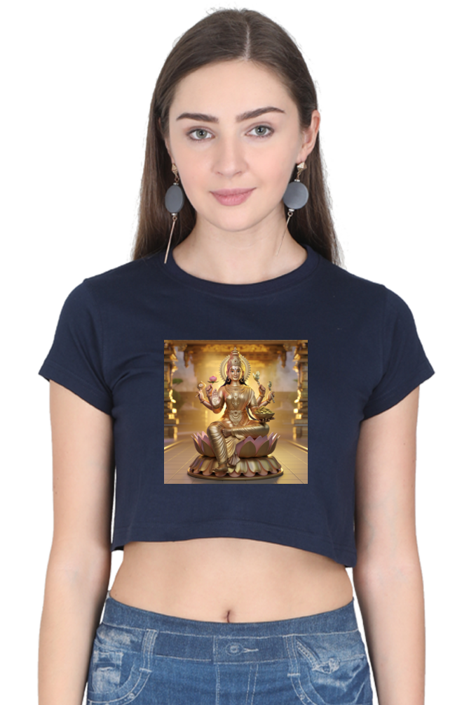 Mahalakshmi 3D print Crop Top