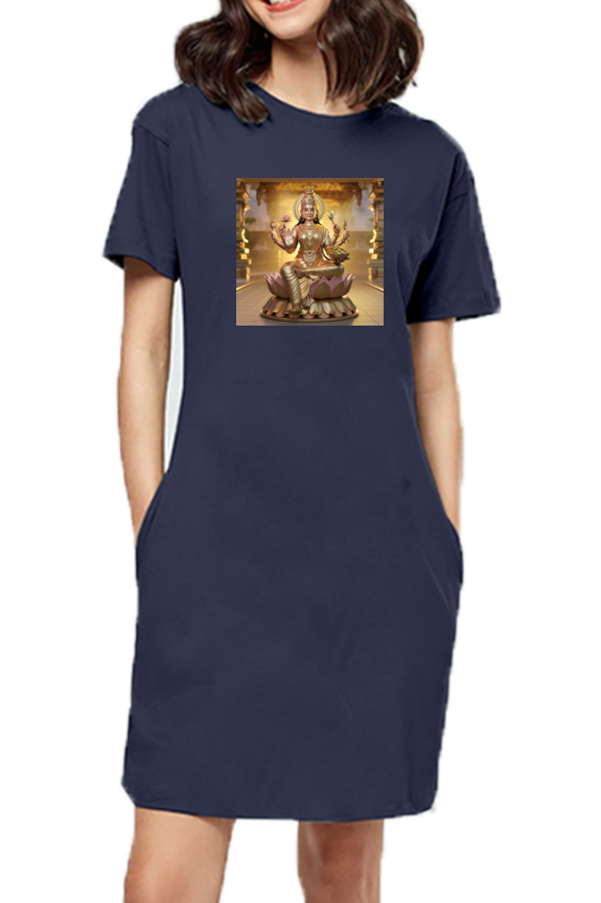 Mahalakshmi 3D Print T-shirt Dress