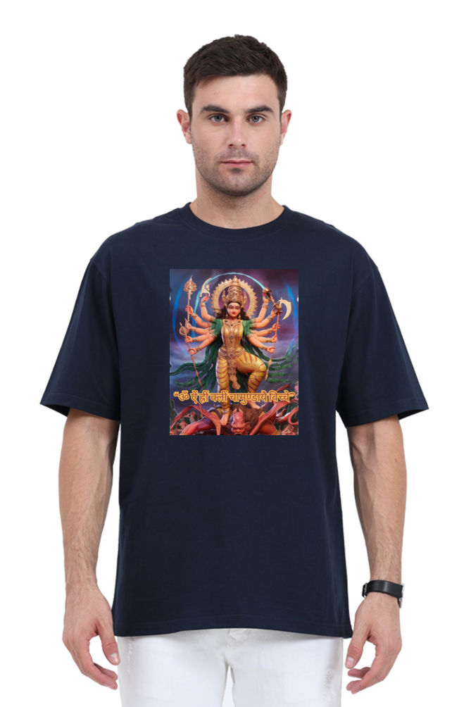 Chamunda Maa 3D Print Oversized T-shirt for Men