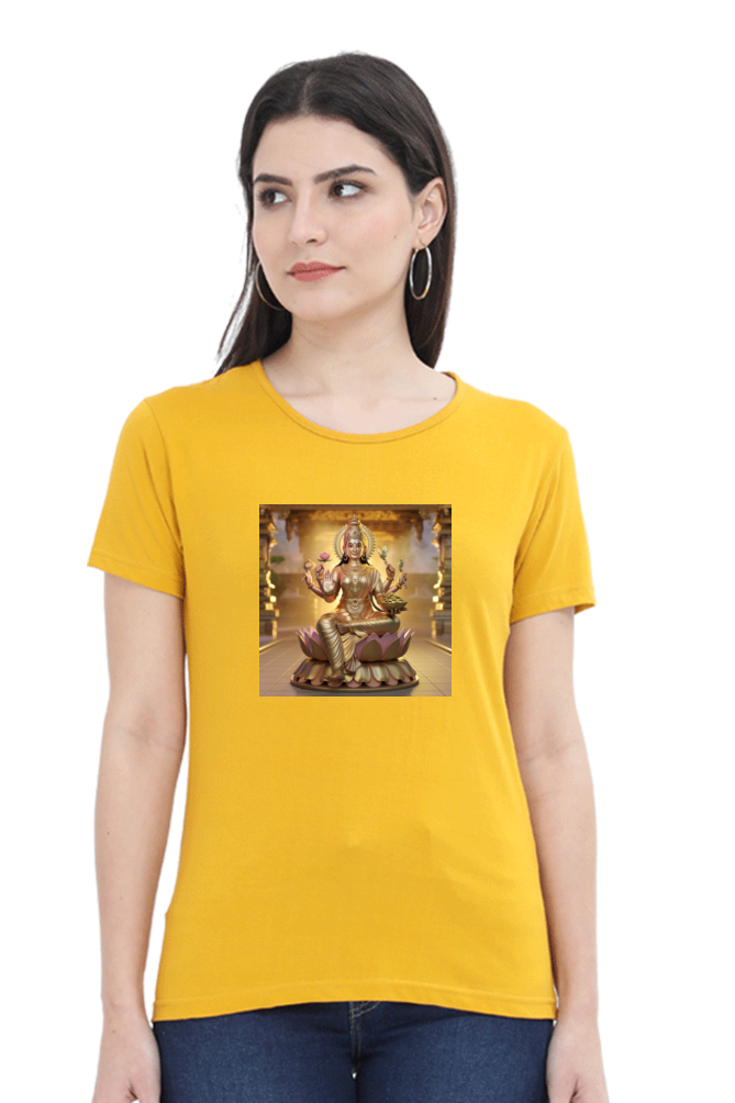 Mahalakshmi 3D print half Sleeve T-shirt for Women