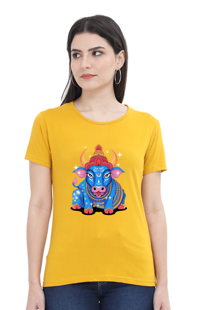 Nandi Print Half Sleeve T-shirt for Women