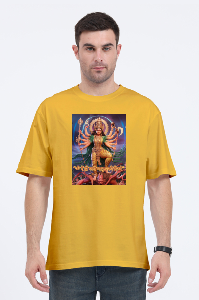 Chamunda Maa 3D Print Oversized T-shirt for Men