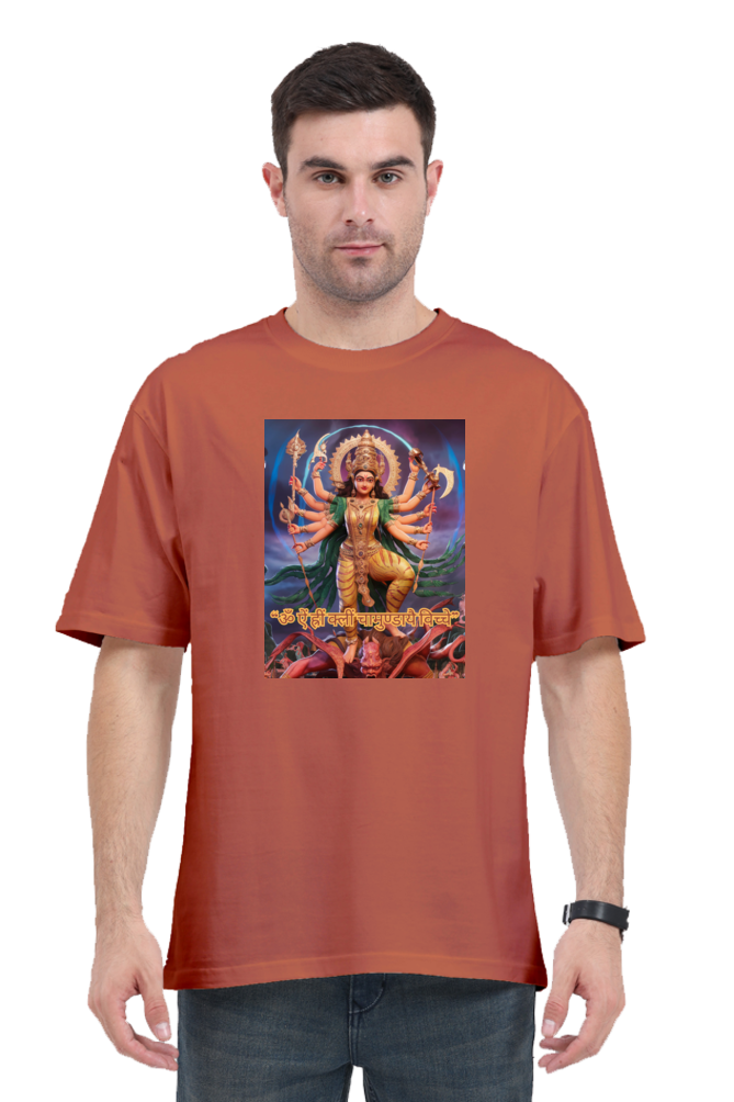 Chamunda Maa 3D Print Oversized T-shirt for Men