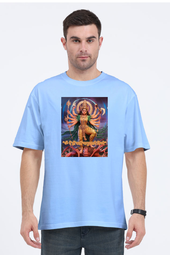 Chamunda Maa 3D Print Oversized T-shirt for Men