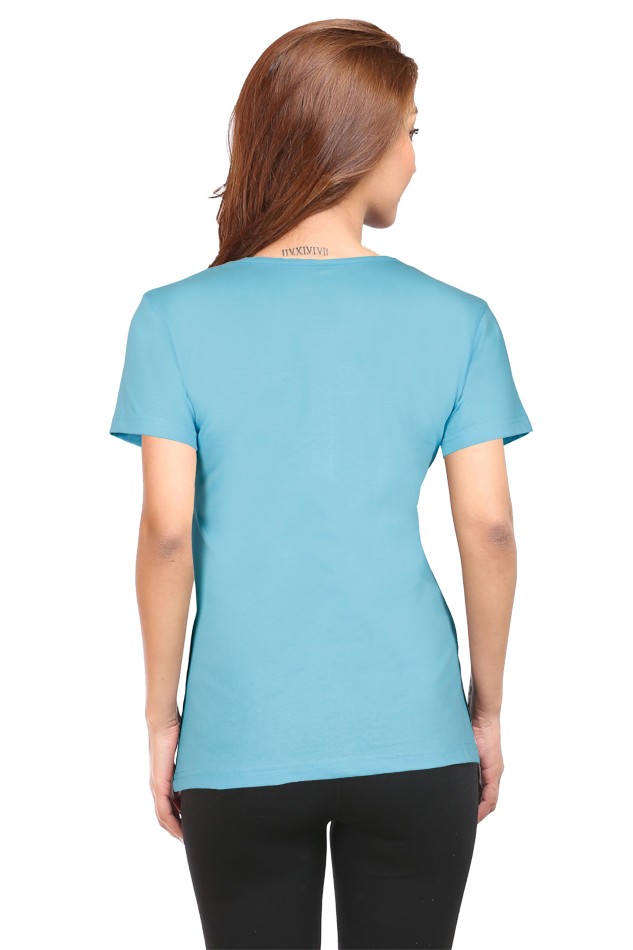 Shree Ganesha Print Half Sleeve T-shirt for Women